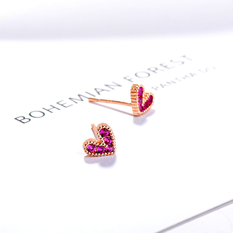 Brinco Rose Gold Heart