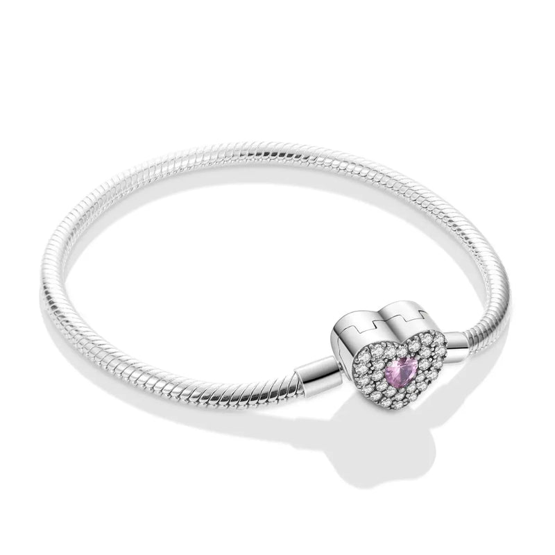 Pulseira Prata Zircônia Lilás